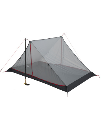 Hex 2 Tent - Charcoal/Red - Profile no fly