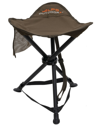 Tri-Leg Stool - Coyote Brown - Front view of stool