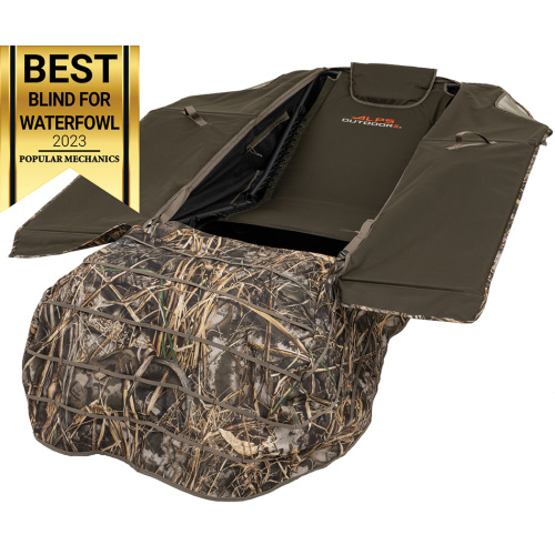 Legend Layout Blind - REALTREE MAX-7Â® - Quarter profile with doors open with award